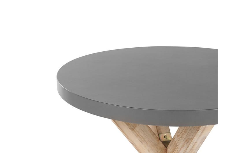 Rundt havebord betoneffekt 90 cm OLBIA - Grå - Spisebord & havebord