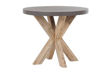 Rundt havebord betoneffekt 90 cm OLBIA - Grå - Havemøbler - Havebord - Spisebord & havebord