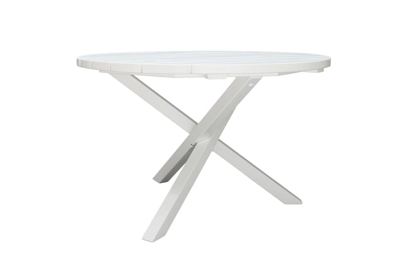 Scottsdale Fasta Spisebord 112 cm Rundt Hvid - KWA - Havemøbler - Havebord - Spisebord & havebord