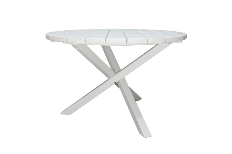 Scottsdale Fasta Spisebord 112 cm Rundt Hvid - KWA - Havemøbler - Havebord - Spisebord & havebord