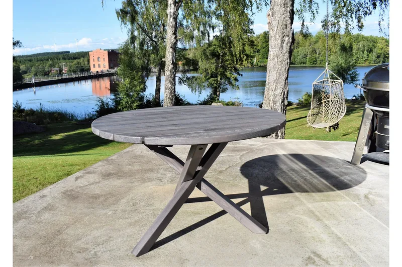 Scottsdale Fasta Spisebord 112 cm Rundt Shabby Chic, KWA