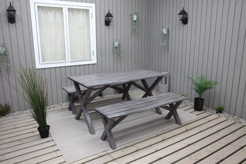 Scottsdale Fasta Spisebord 150 cm Shabby Chic - KWA - Havemøbler - Havebord - Spisebord & havebord