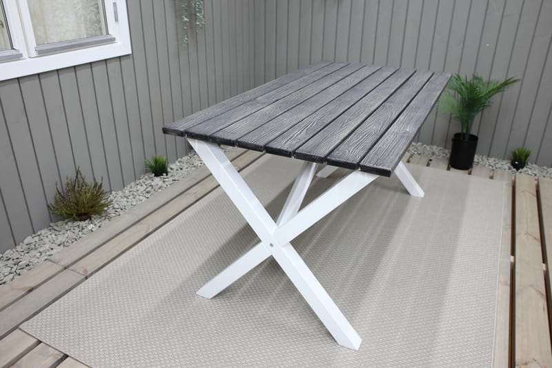 Scottsdale Spisebord 150 cm Grå/Hvid - KWA - Havemøbler - Havebord - Spisebord & havebord