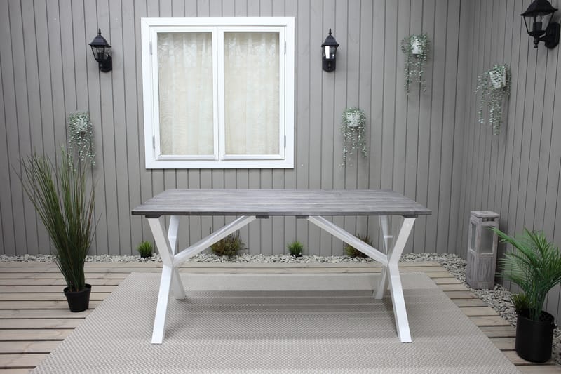 Scottsdale Spisebord 150 cm Grå/Hvid - KWA - Havemøbler - Havebord - Spisebord & havebord
