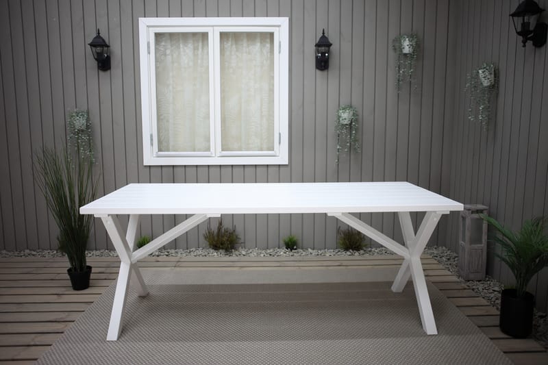 Scottsdale Spisebord 150 cm Hvid - Havemøbler - Havebord - Spisebord & havebord