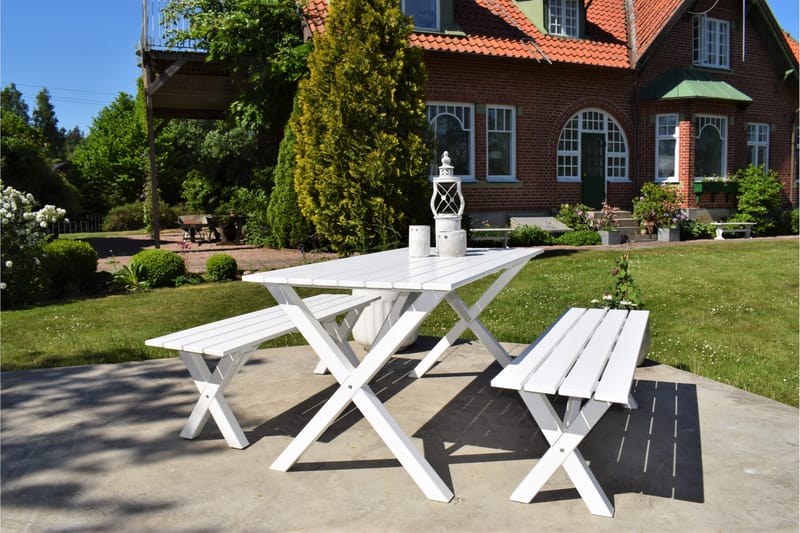 Scottsdale Spisebord 150 cm Hvid - Havemøbler - Havebord - Spisebord & havebord
