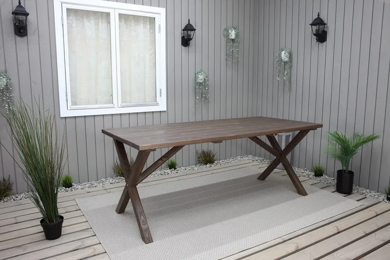 Scottsdale Spisebord 190 cm - Brun - Havemøbler - Havebord - Spisebord & havebord