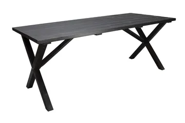 Scottsdale Spisebord 190 cm Sort - KWA - Havemøbler - Havebord - Spisebord & havebord