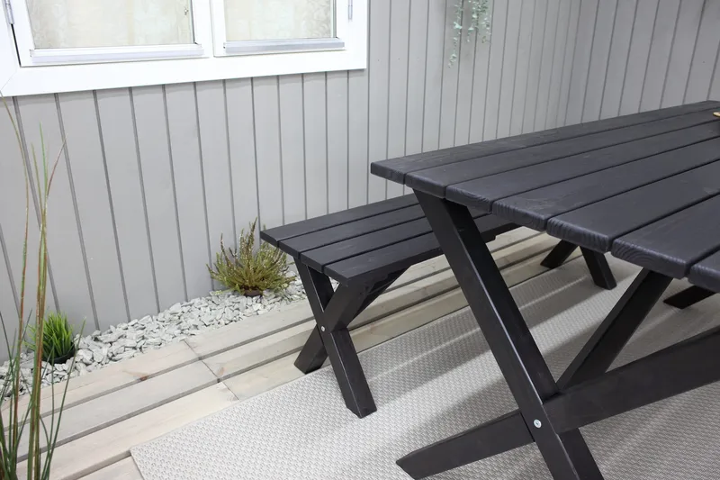 Scottsdale Spisebord 190 cm Sort - KWA - Havemøbler - Havebord - Spisebord & havebord