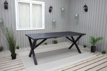 Scottsdale Spisebord 190 cm Sort - KWA - Havemøbler - Havebord - Spisebord & havebord