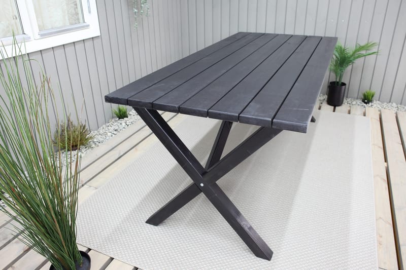 Scottsdale Spisebord 190 cm Sort - KWA - Havemøbler - Havebord - Spisebord & havebord