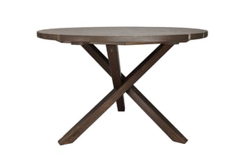 Scottsdale Spisebord Rundt 112 cm - Brun - Havemøbler - Havebord - Spisebord & havebord