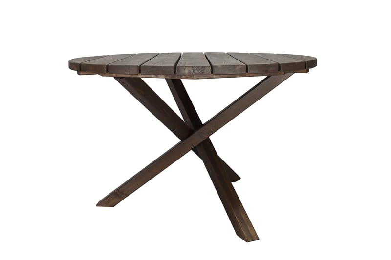 Scottsdale Spisebord Rundt 112 cm - Brun - Havemøbler - Havebord - Spisebord & havebord