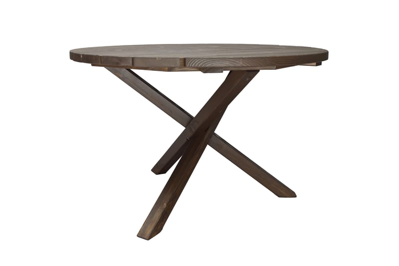 Scottsdale Spisebord Rundt 112 cm - Brun - Havemøbler - Havebord - Spisebord & havebord