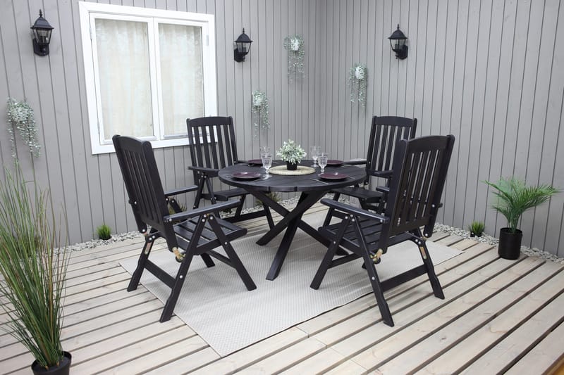 Scottsdale Spisebord Rundt 112 cm - Kaffesort - Havemøbler - Havebord - Spisebord & havebord