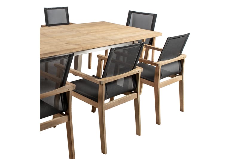 Tabel NAUTICA 200/250 / 300x100xH76cm teak - Havemøbler - Havebord - Spisebord & havebord