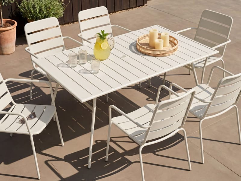 Spisebord Terenzo 160 cm - Lys beige - Havemøbler - Havebord - Spisebord & havebord