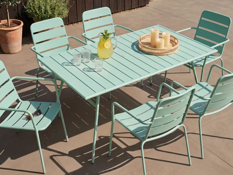 Spisebord Terenzo 160 cm - Mintgrøn - Havemøbler - Havebord - Spisebord & havebord