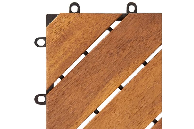 terrassefliser 10 stk. 30x30 cm massivt akacietræ - Brun - Havemøbler - Havebord - Spisebord & havebord