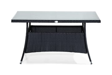 Thor Spisebord 140x90 cm - Sort - Havemøbler - Havebord - Spisebord & havebord
