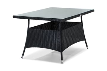 Thor Spisebord 140x90 cm - Sort - Havemøbler - Havebord - Spisebord & havebord