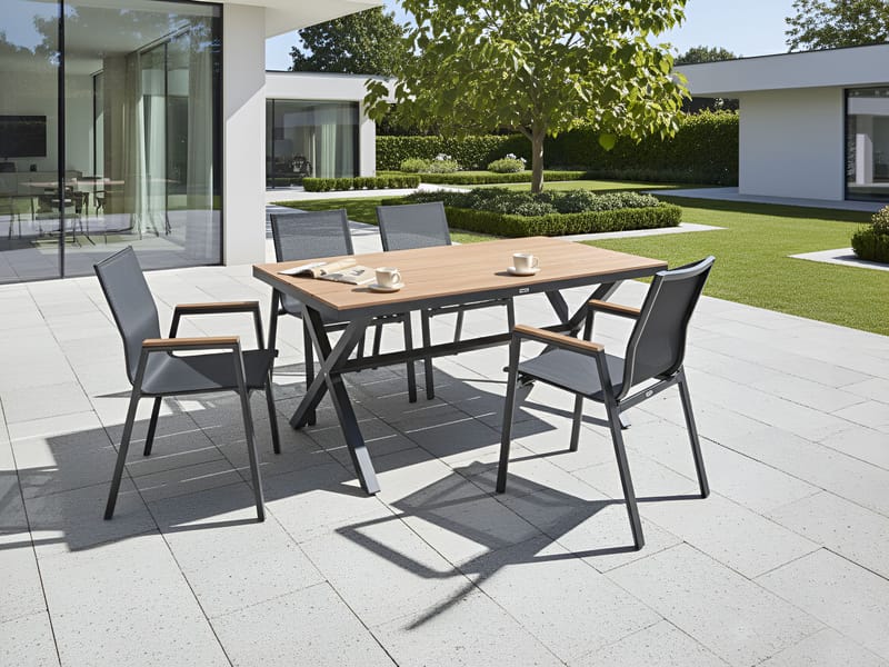 Spisebord Tiano 160 cm - Brun - Havemøbler - Havebord - Spisebord & havebord