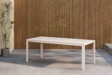 Spisebord til udendørs brug Venture Home Break spisebord 74 x 205 x 90 - Beige / Beige Beige - Havemøbler - Havebord - Spisebord & havebord