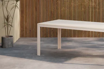 Spisebord til udendørs brug Venture Home Break spisebord 74 x 205 x 90 - Beige / Beige Beige - Havemøbler - Havebord - Spisebord & havebord