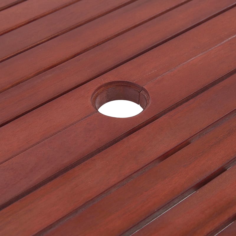 Spisebord Toscana 220 cm - Mørkerød - Havemøbler - Havebord - Spisebord & havebord