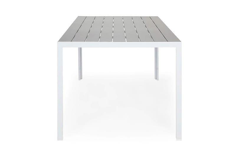 Tunis Bord 150x90 cm - Hvid/Grå - Havemøbler - Havebord - Spisebord & havebord
