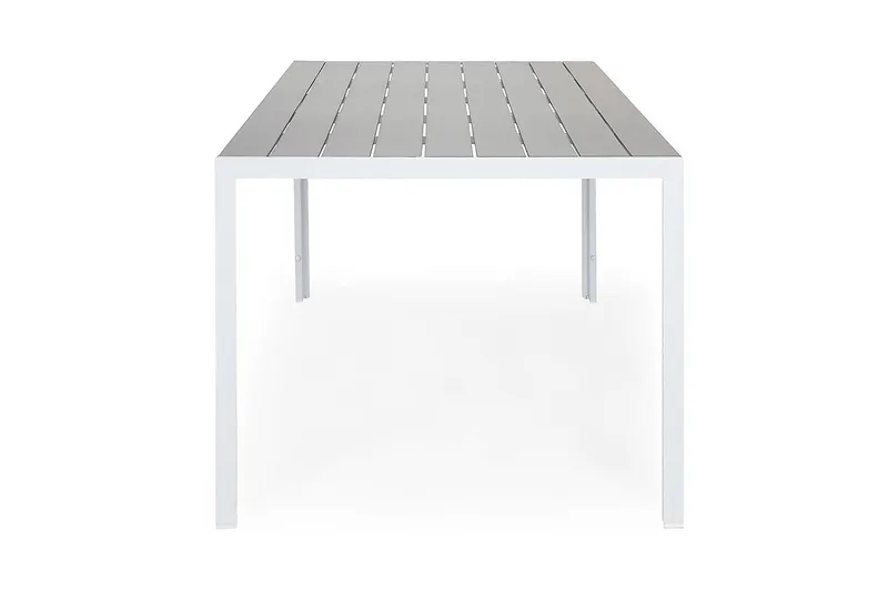 Tunis Bord 150x90 cm - Hvid/Grå - Havemøbler - Havebord - Spisebord & havebord