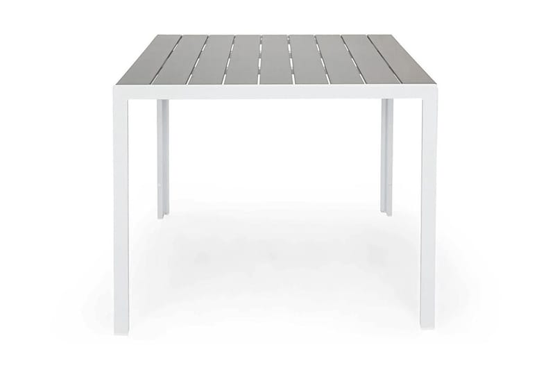 Tunis Bord 90x90 cm - Hvid/Grå - Havemøbler - Havebord - Spisebord & havebord