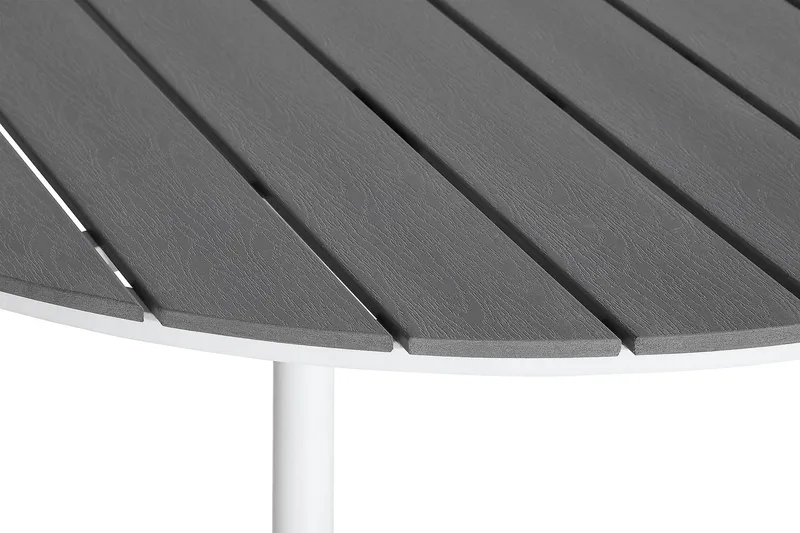 Tunis Spisebord 140 cm Rund - Hvid/Grå - Havemøbler - Havebord - Spisebord & havebord
