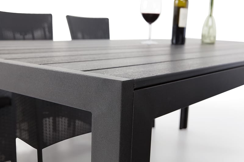 Tunis Spisebord 205x90 cm - Sort/Sort - Havemøbler - Havebord - Spisebord & havebord