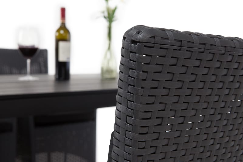 Tunis Spisebord 205x90 cm - Sort/Sort - Havemøbler - Havebord - Spisebord & havebord