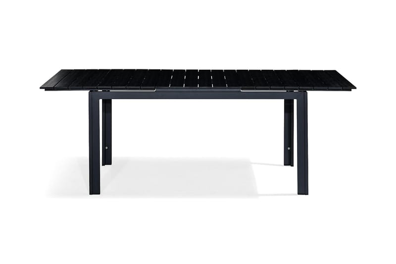 Tunis Udvideligt Spisebord 152-210x90 cm - Sort/Sort - Havemøbler - Havebord - Spisebord & havebord