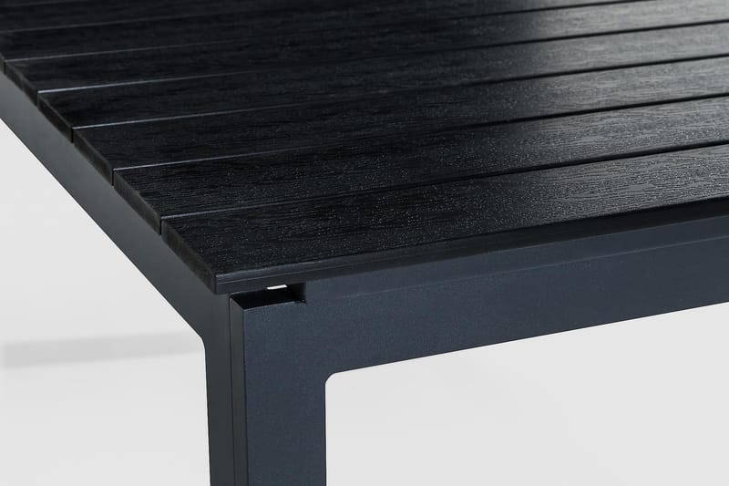 Tunis Udvideligt Spisebord 152-210x90 cm - Sort/Sort - Havemøbler - Havebord - Spisebord & havebord