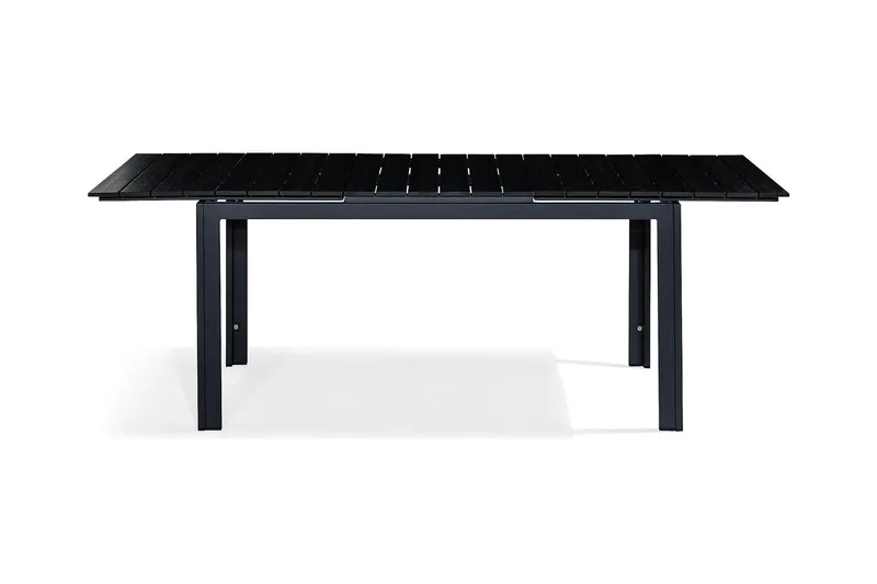 Tunis Udvideligt Spisebord 152-210x90 cm - Sort/Sort - Havemøbler - Havebord - Spisebord & havebord