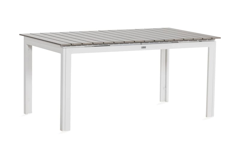 Tunis Udvideligt Spisebord 160-200x90 cm - Hvid/Grå - Spisebord & havebord
