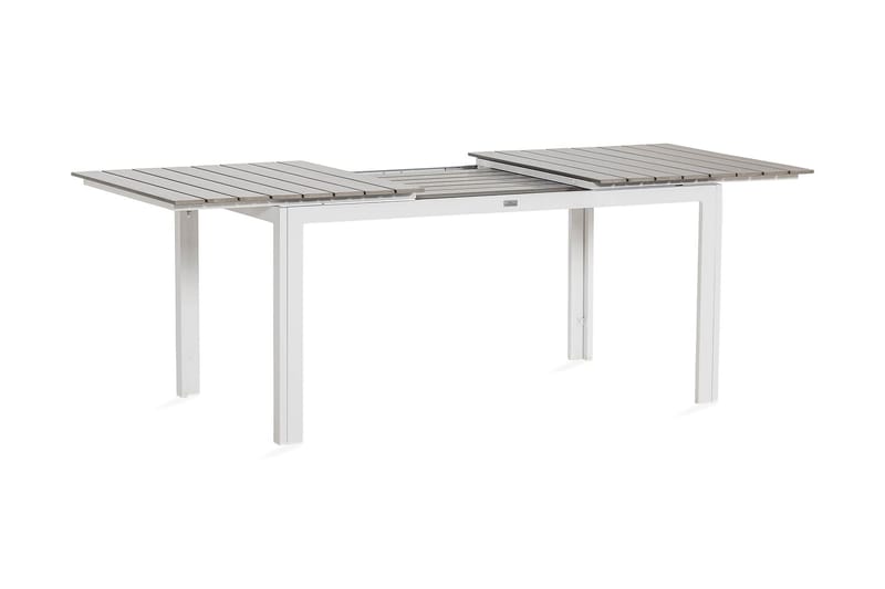 Tunis Udvideligt Spisebord 160-200x90 cm - Hvid/Grå - Spisebord & havebord