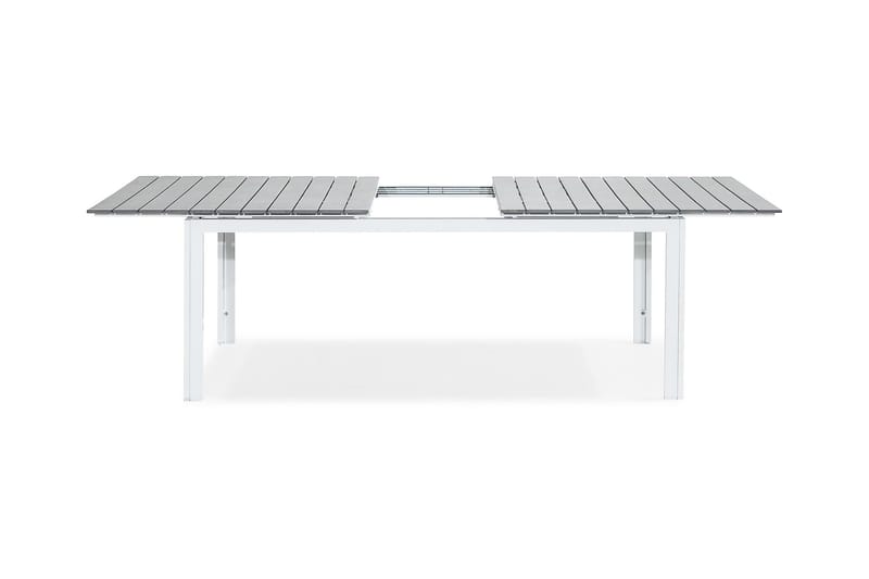 Tunis Udvideligt Spisebord 220-280x100 cm - Hvid/Grå - Havemøbler - Havebord - Spisebord & havebord