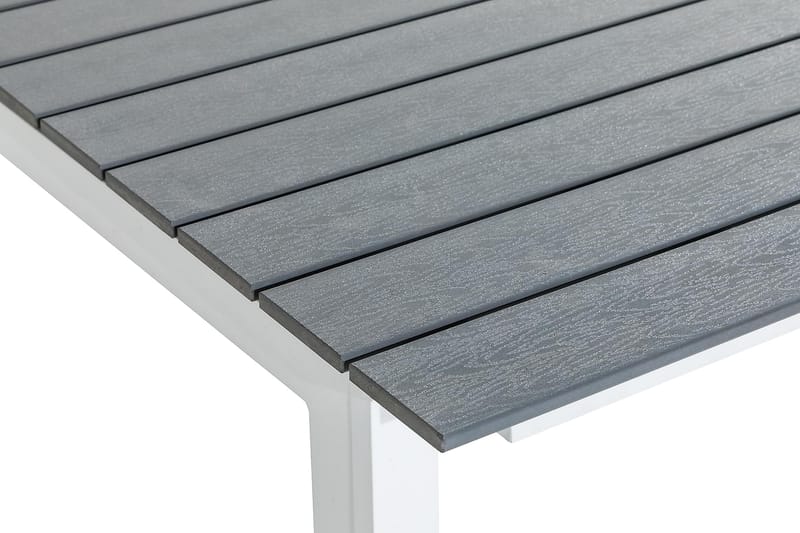 Tunis Udvideligt Spisebord 220-280x100 cm - Hvid/Grå - Havemøbler - Havebord - Spisebord & havebord