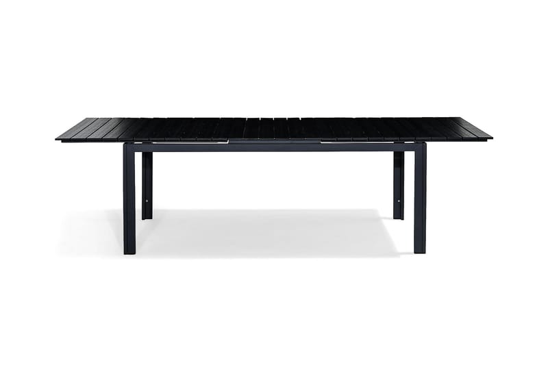 Tunis Udvideligt Spisebord 220-280x100 cm - Sort/Sort - Havemøbler - Havebord - Spisebord & havebord