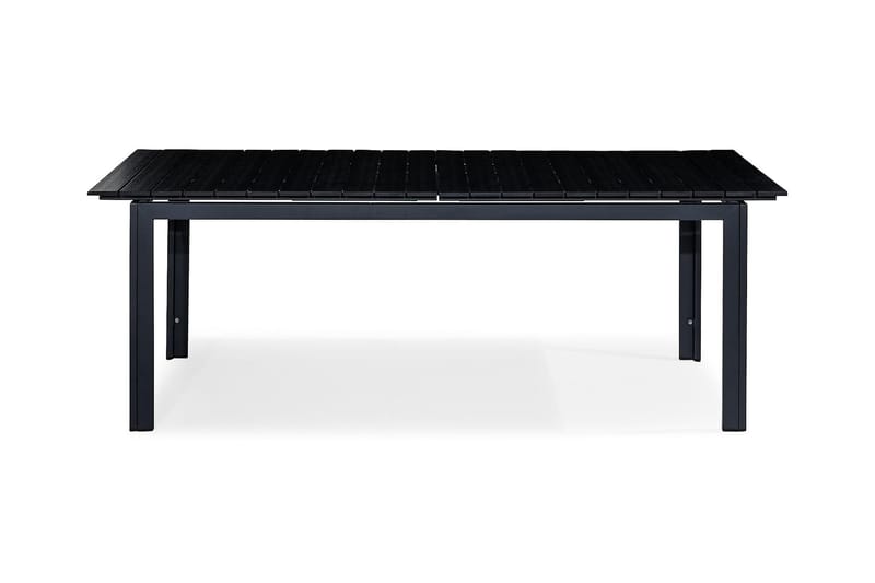 Tunis Udvideligt Spisebord 220-280x100 cm - Sort/Sort - Havemøbler - Havebord - Spisebord & havebord