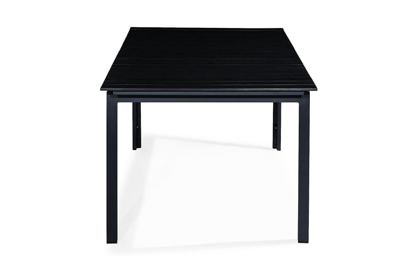 Tunis Udvideligt Spisebord 220-280x100 cm - Sort/Sort - Havemøbler - Havebord - Spisebord & havebord