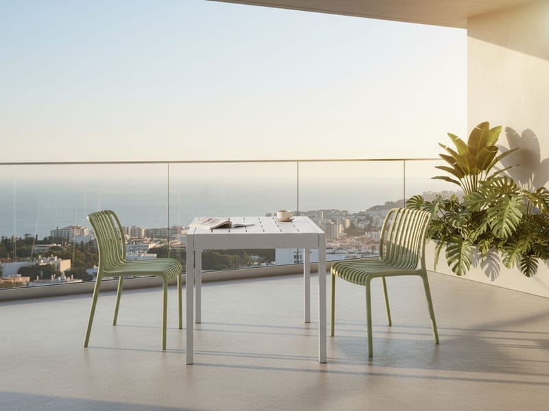 Spisebord udendørs Bartica 81x84 cm - Grå - Havemøbler - Havebord - Spisebord & havebord