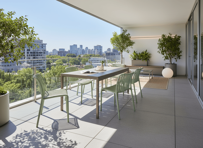 Spisebord udendørs Bartica 84x154 cm - Brun - Havemøbler - Havebord - Spisebord & havebord