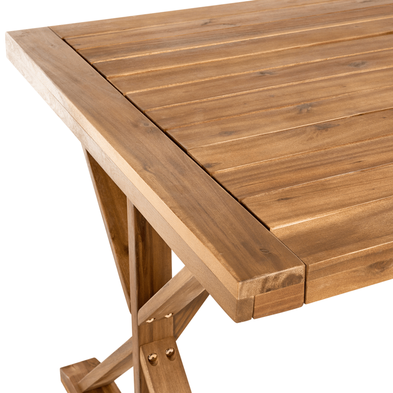 Spisebord udendørs Calabritto 90 cm 180 cm akacietræ - Brun - Havemøbler - Havebord - Spisebord & havebord