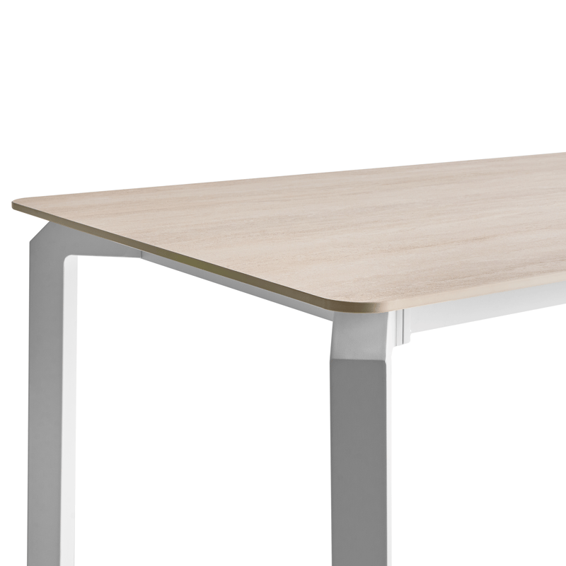 Spisebord udendørs Feletto 180 cm 90 cm Sten - Beige/Hvid - Havemøbler - Havebord - Spisebord & havebord