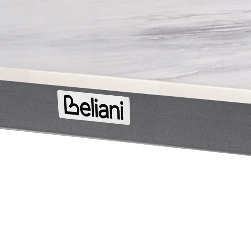 Spisebord udendørs Feletto 90x180 cm Sten - Grå/Sort - Havemøbler - Havebord - Spisebord & havebord